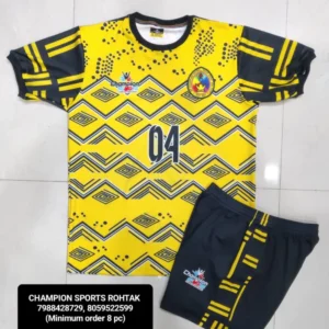 Premium Football Jersey & Shorts Set – Yellow Black Edition