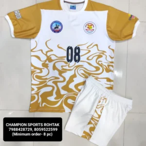 Champion Gold White Sports Jersey Kit
